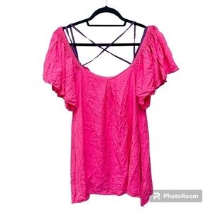 Pitusa Pink Off Shoulder Blouse
